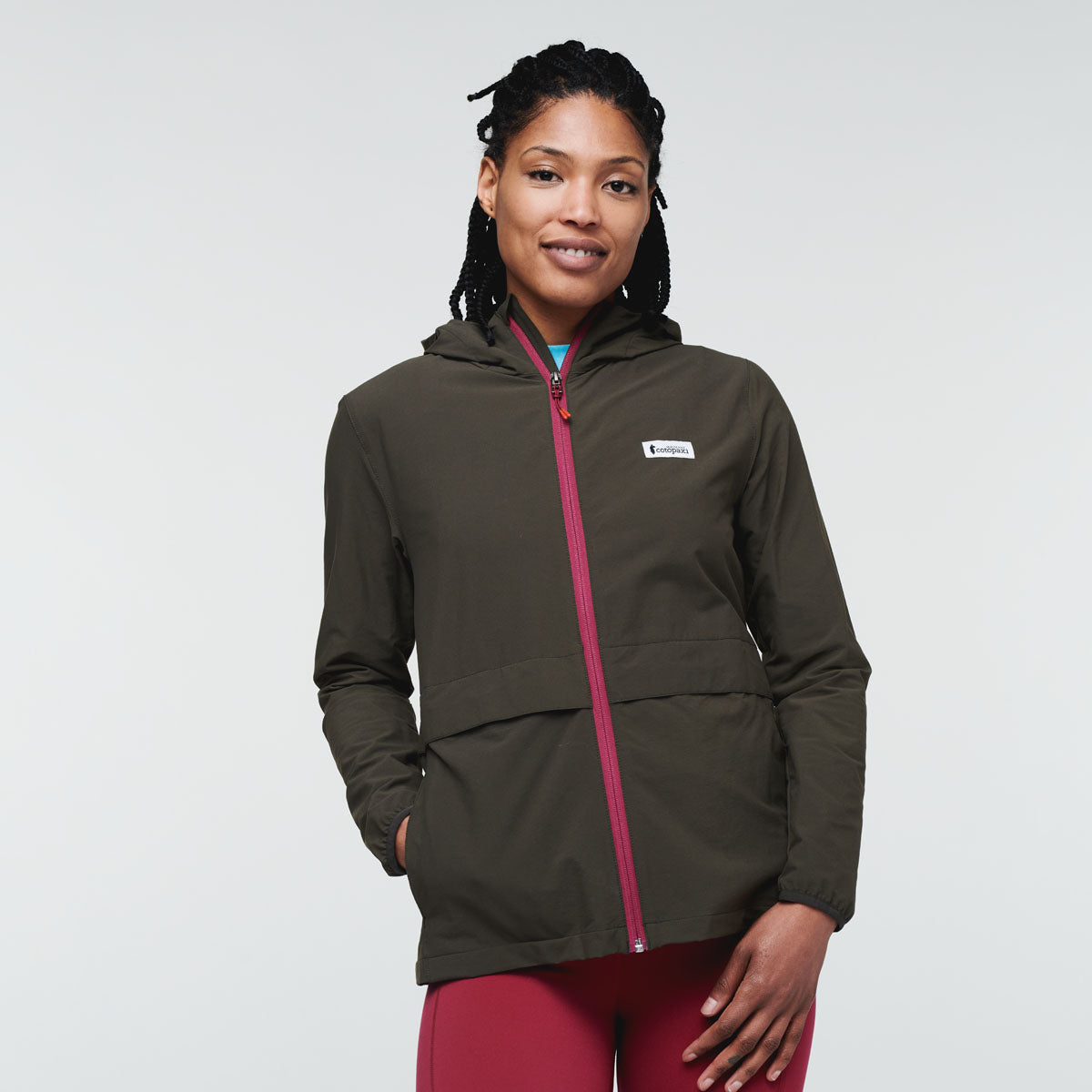 Viento Travel Jacket - Women's, Iron, Model Callie