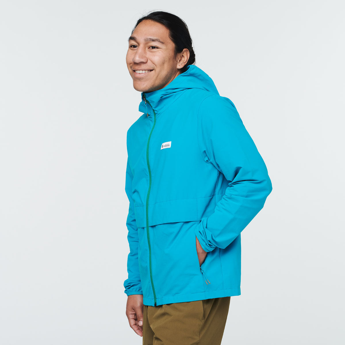 Viento Travel Jacket - Men's, Mineral Blue, Model Mario