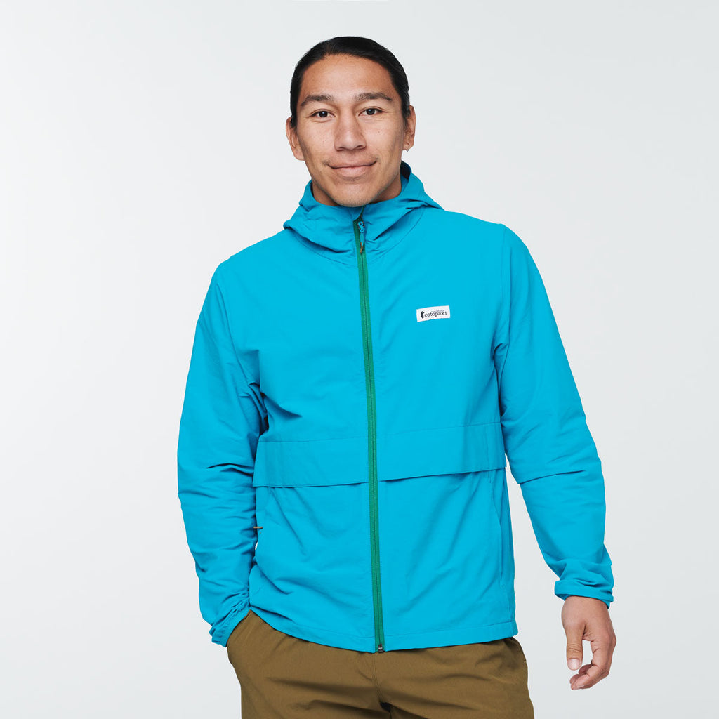 Viento Travel Jacket - Men's, Mineral Blue, Model Mario