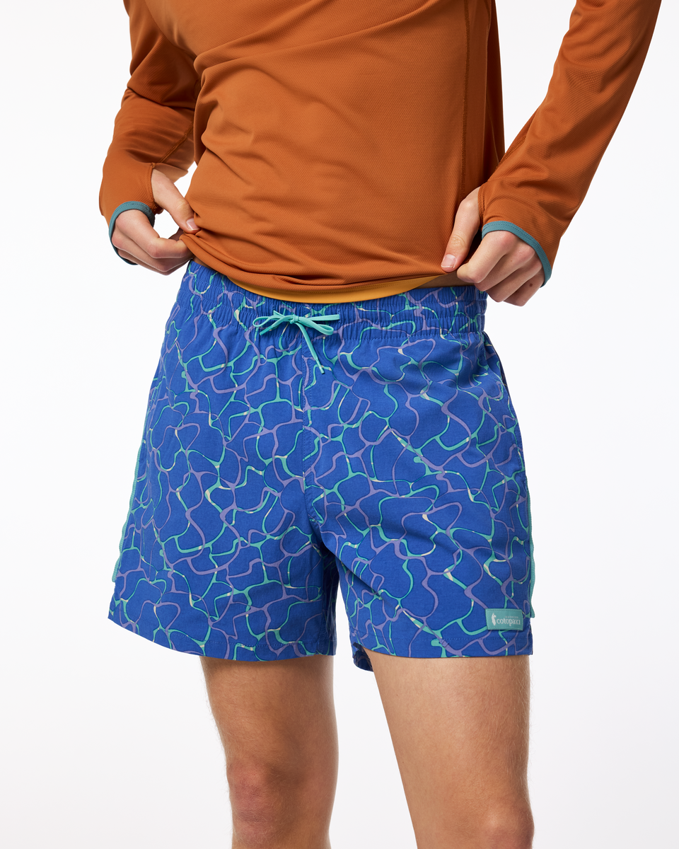 Brinco 5 Inch Short - Print - Men's, Splash Azure, Model Maximus