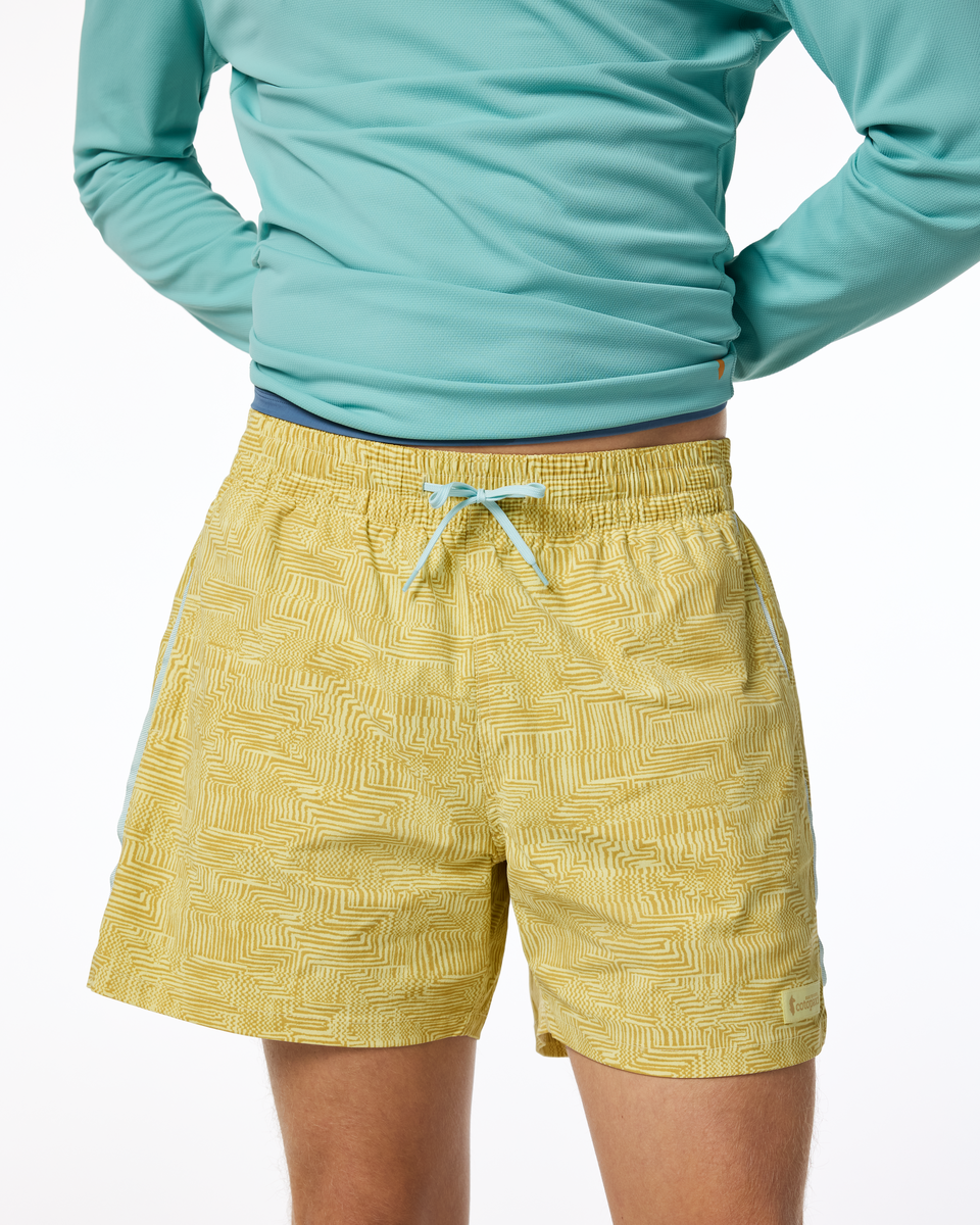Brinco 5 Inch Short - Print - Men's, Zen Garden Honeydew, Model Maximus