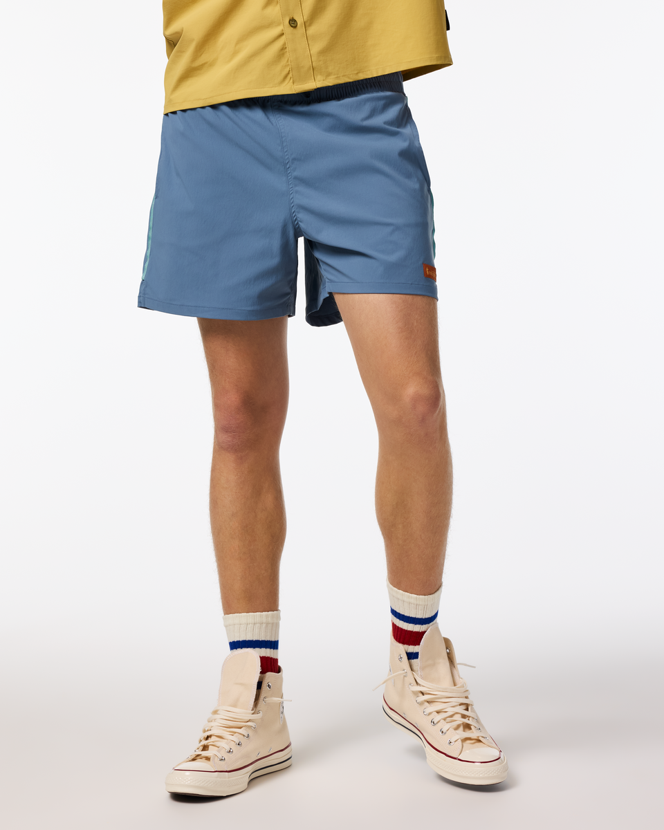Brinco 5 Inch Short - Solid - Men's, Steel Blue, Model Maximus