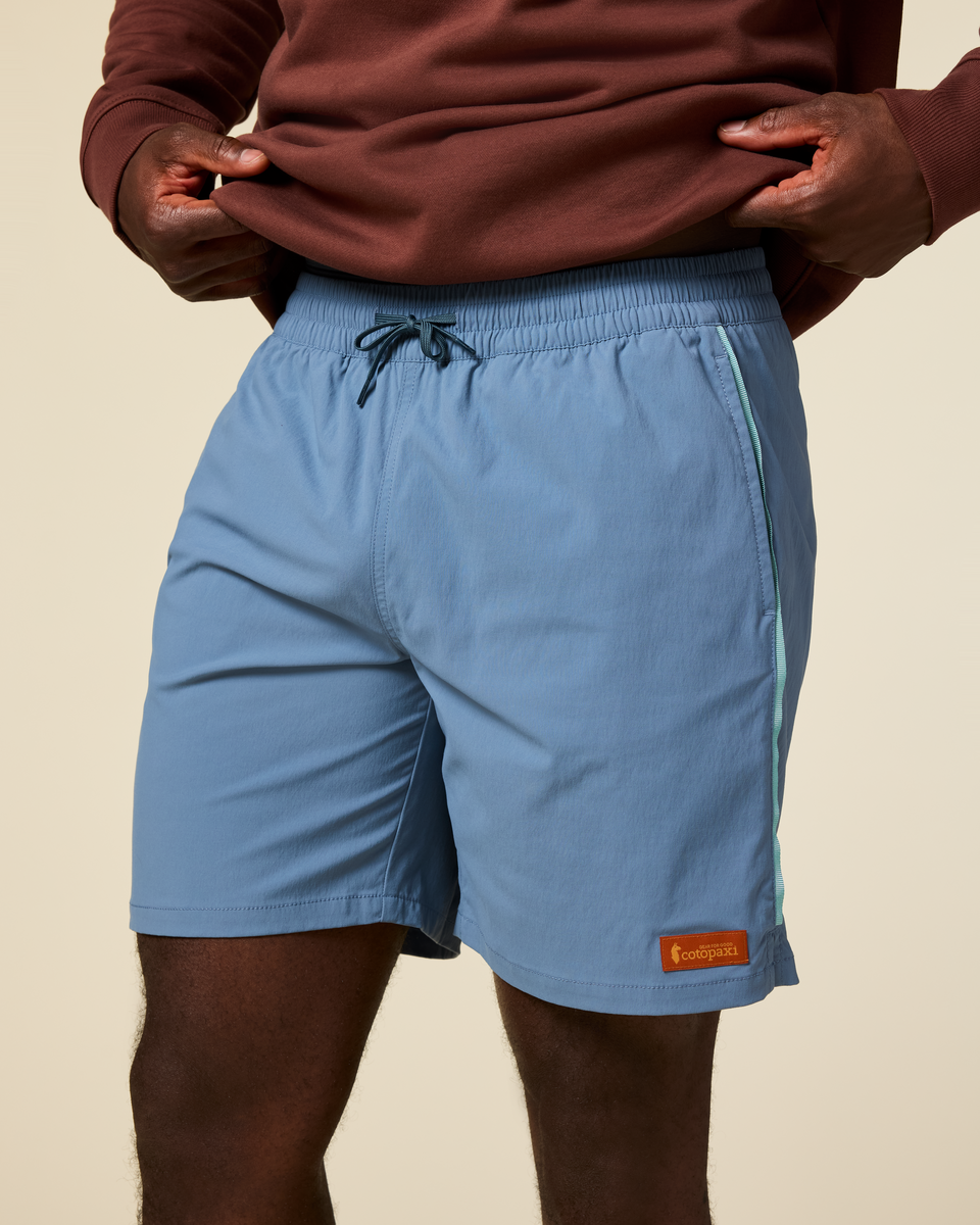 Brinco 7 Inch Short - Solid - Men's, Steel Blue, Model Kirk