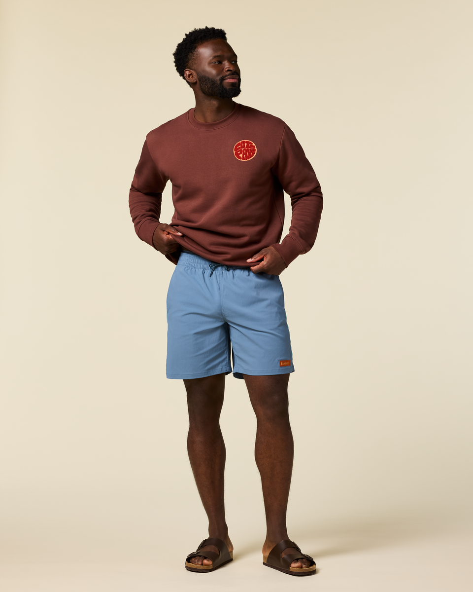 Brinco 7 Inch Short - Solid - Men's, Steel Blue, Model Kirk
