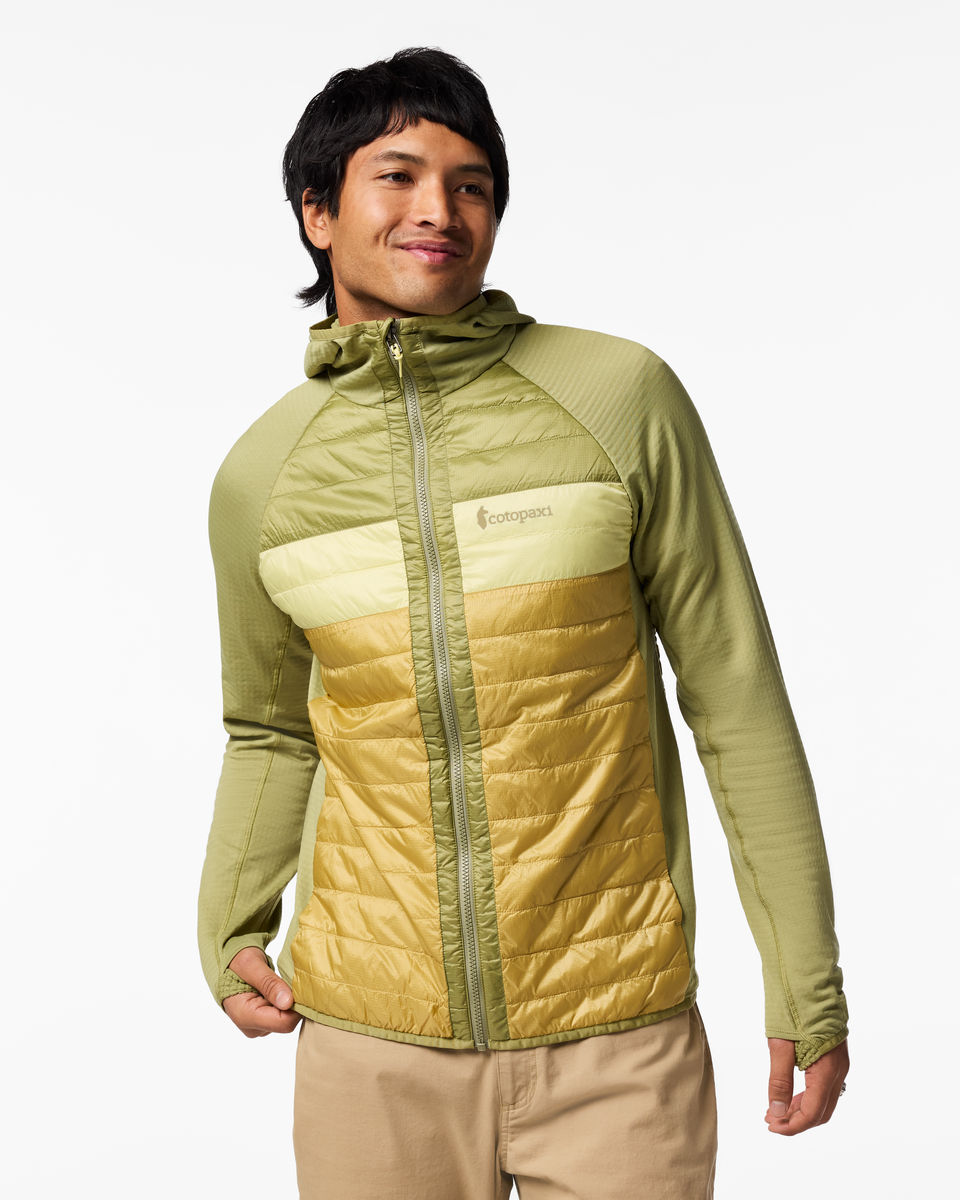 Capa Hybrid Insulated Hooded Jacket - Men's, Seed/Husk, Model Christian