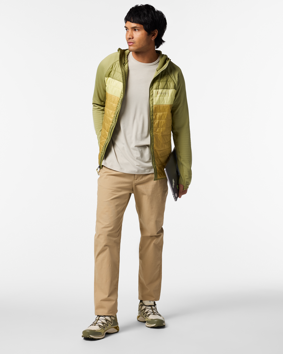 Capa Hybrid Insulated Hooded Jacket - Men's, Seed/Husk, Model Christian
