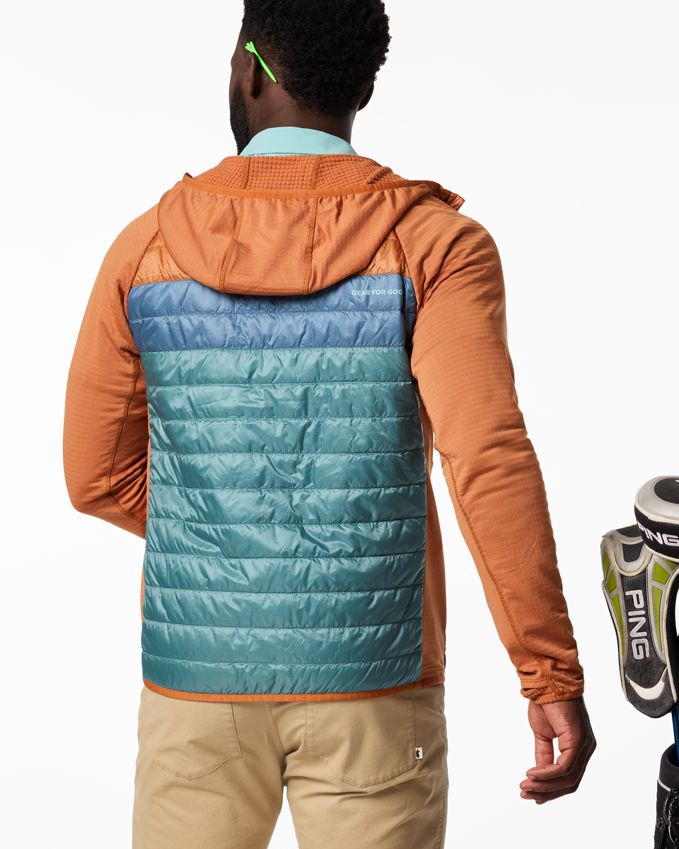 Capa Hybrid Insulated Hooded Jacket - Men's, Whiskey/Everglade, Model Kirk