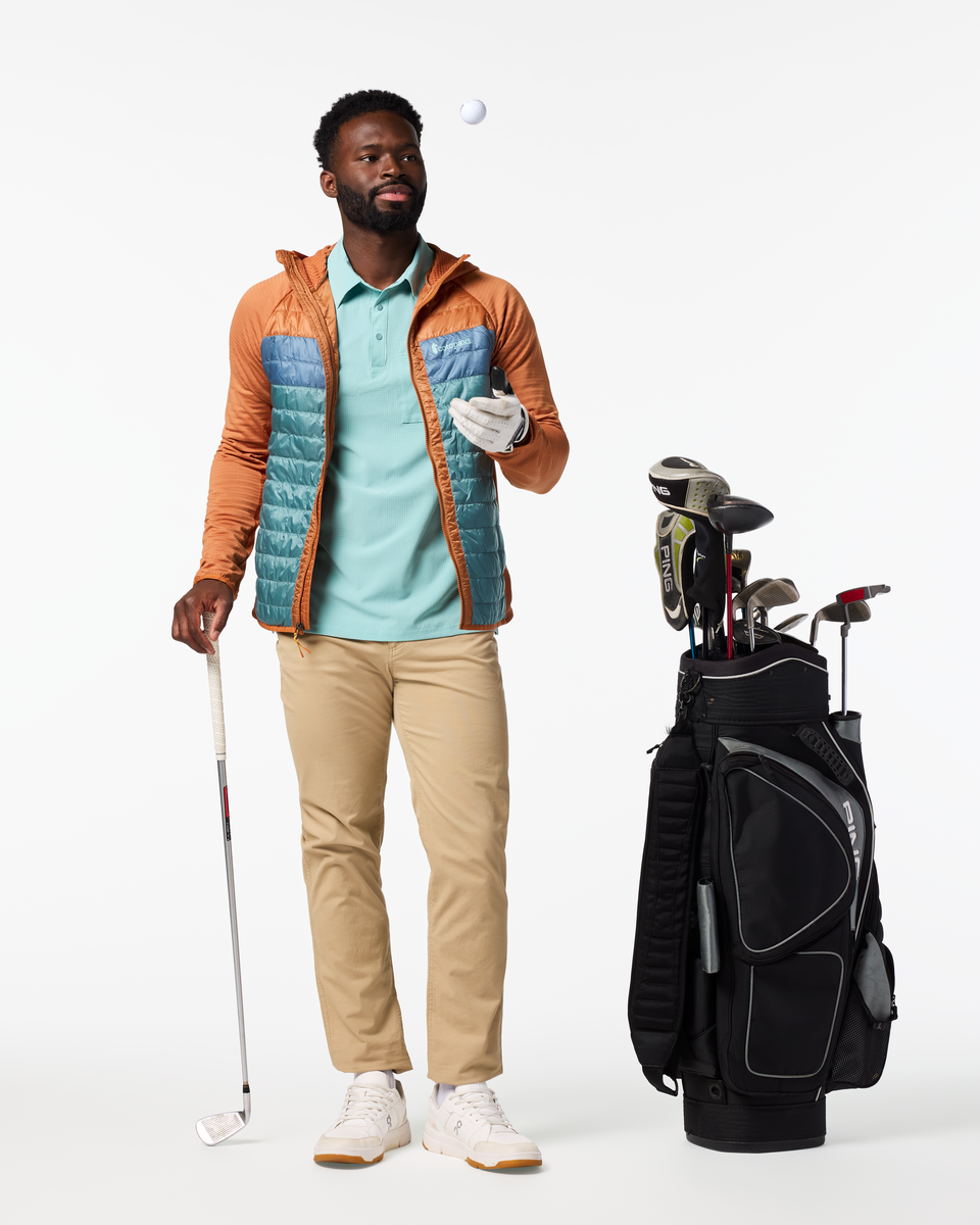 Capa Hybrid Insulated Hooded Jacket - Men's, Whiskey/Everglade, Model Kirk