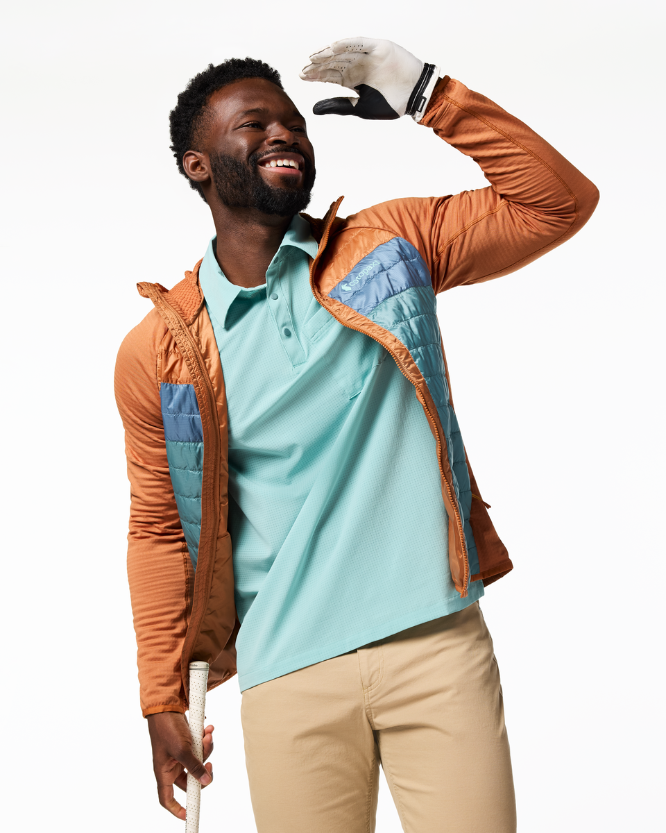 Capa Hybrid Insulated Hooded Jacket - Men's, Whiskey/Everglade, Model Kirk