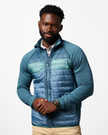 Capa Hybrid Insulated Jacket - Men's, Ocean/Steel Blue, Model Kirk