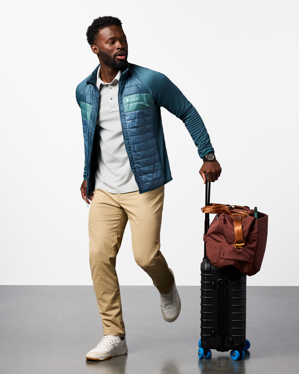 Capa Hybrid Insulated Jacket - Men's, Ocean/Steel Blue, Model Kirk