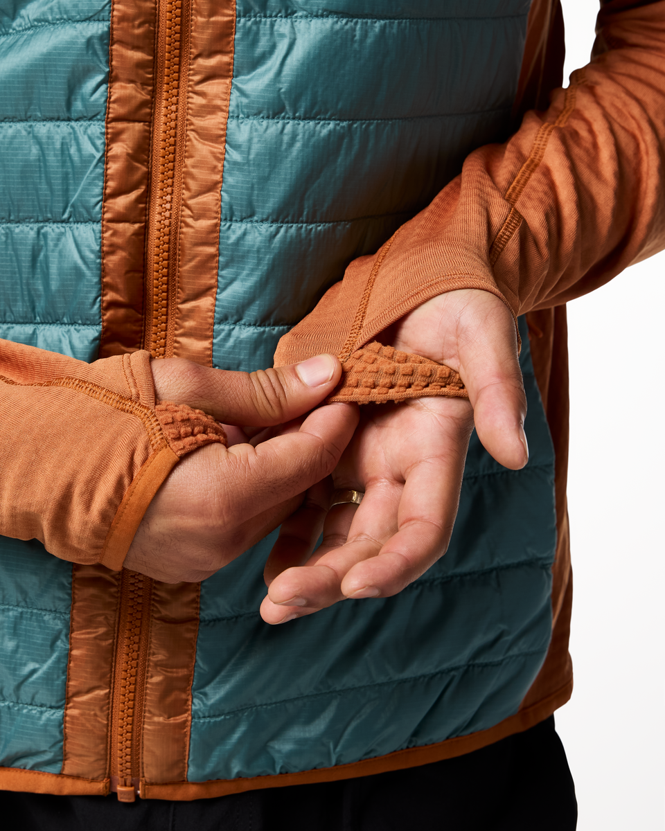 Capa Hybrid Insulated Jacket - Men's, Whiskey/Everglade, Model Christian
