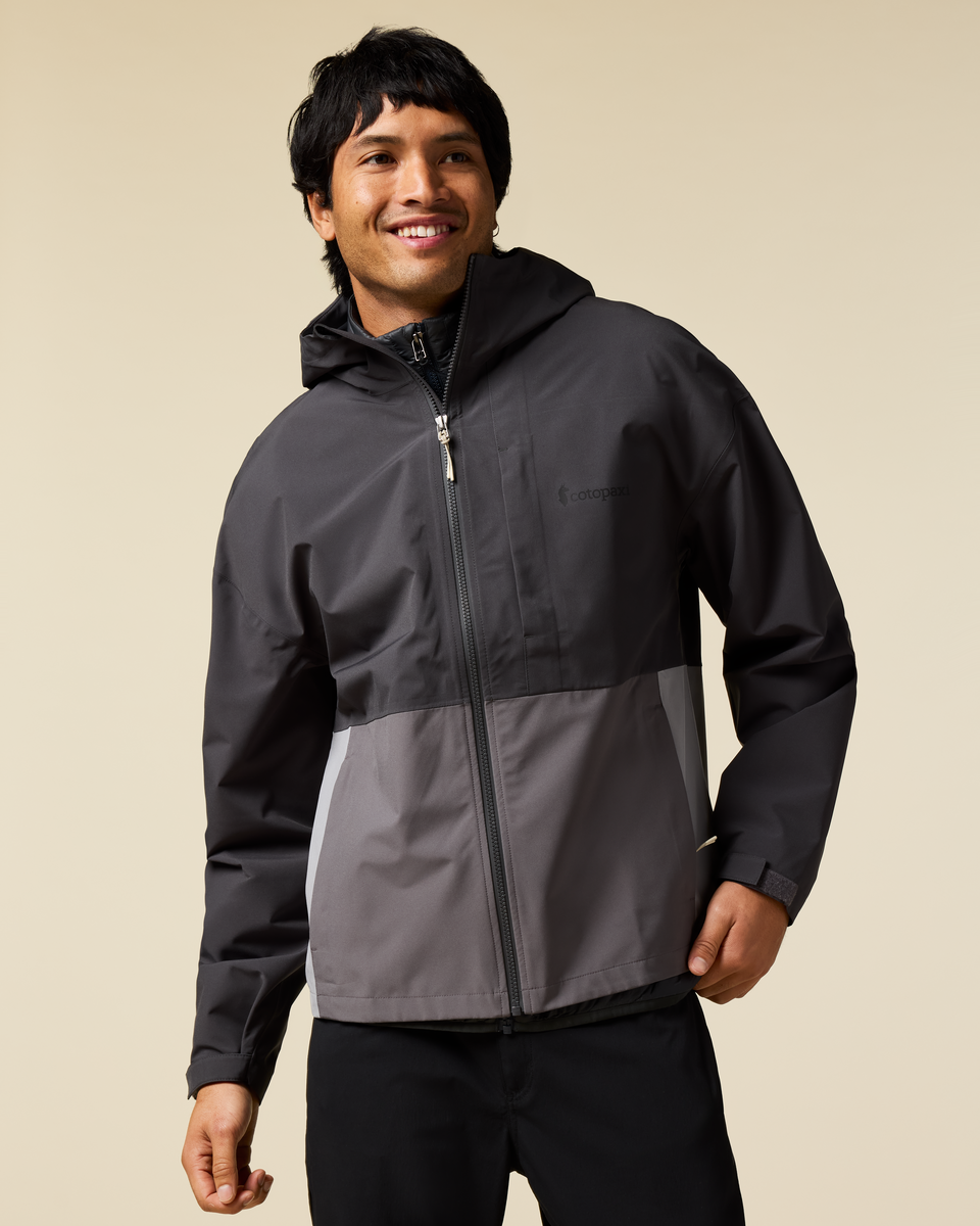 Cielo Rain Jacket - Men's, Charcoal/Cinder, Model Christian