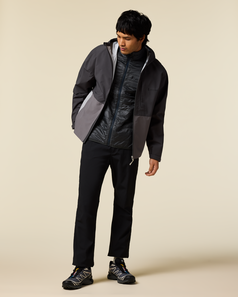 Cielo Rain Jacket - Men's, Charcoal/Cinder, Model Christian