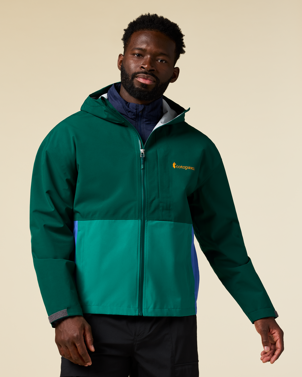 Cielo Rain Jacket - Men's, Kale/Malachite, Model Kirk