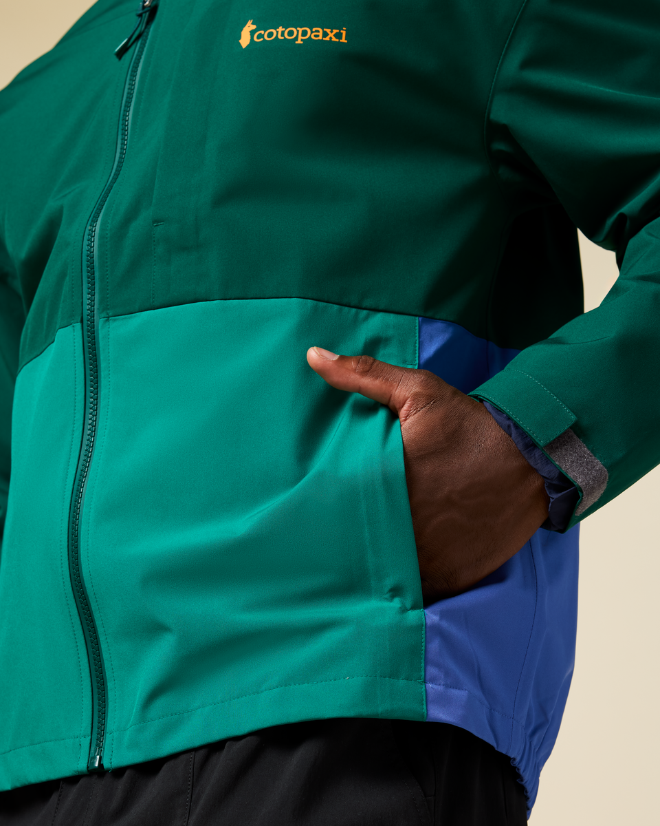Cielo Rain Jacket - Men's, Kale/Malachite, Model Kirk