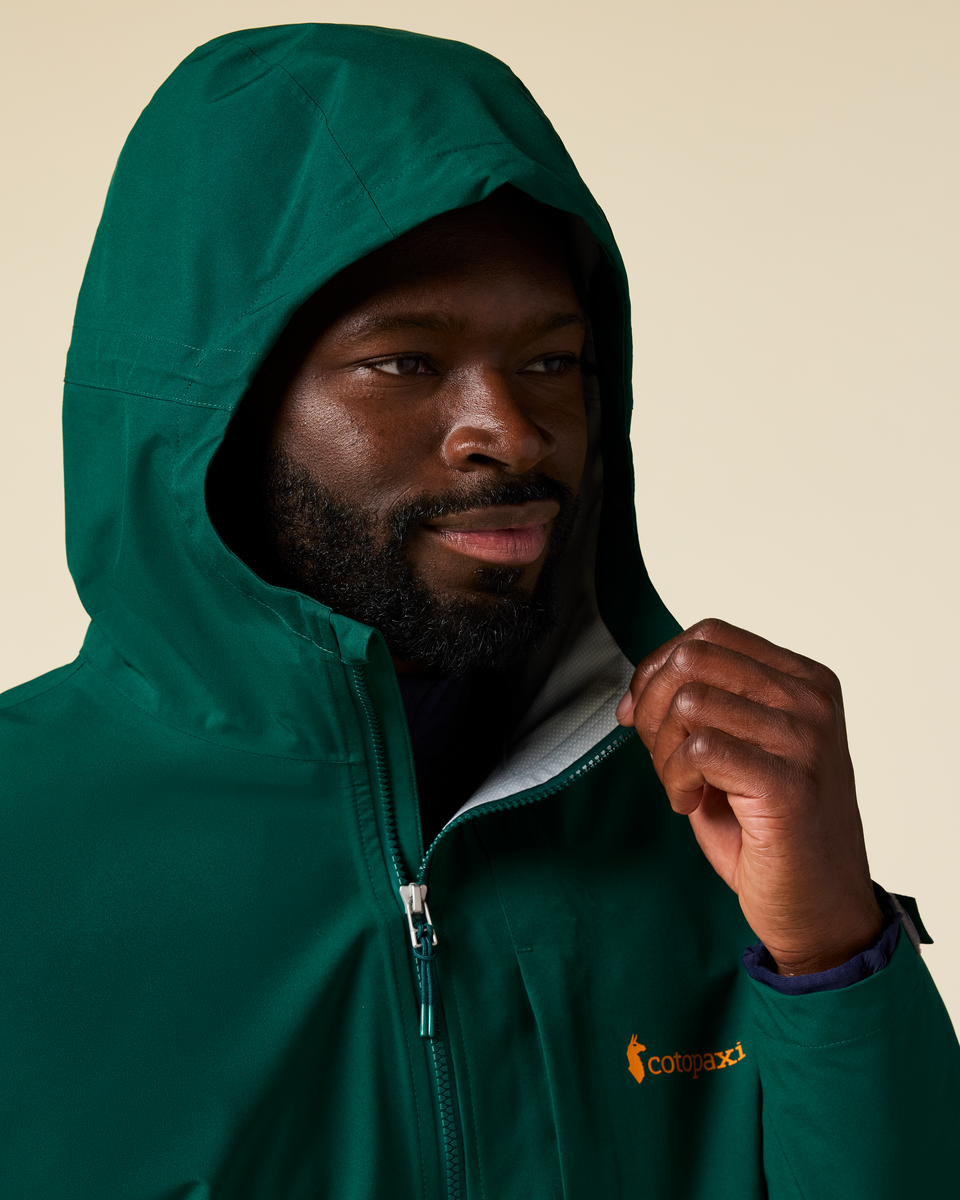 Cielo Rain Jacket - Men's, Kale/Malachite, Model Kirk