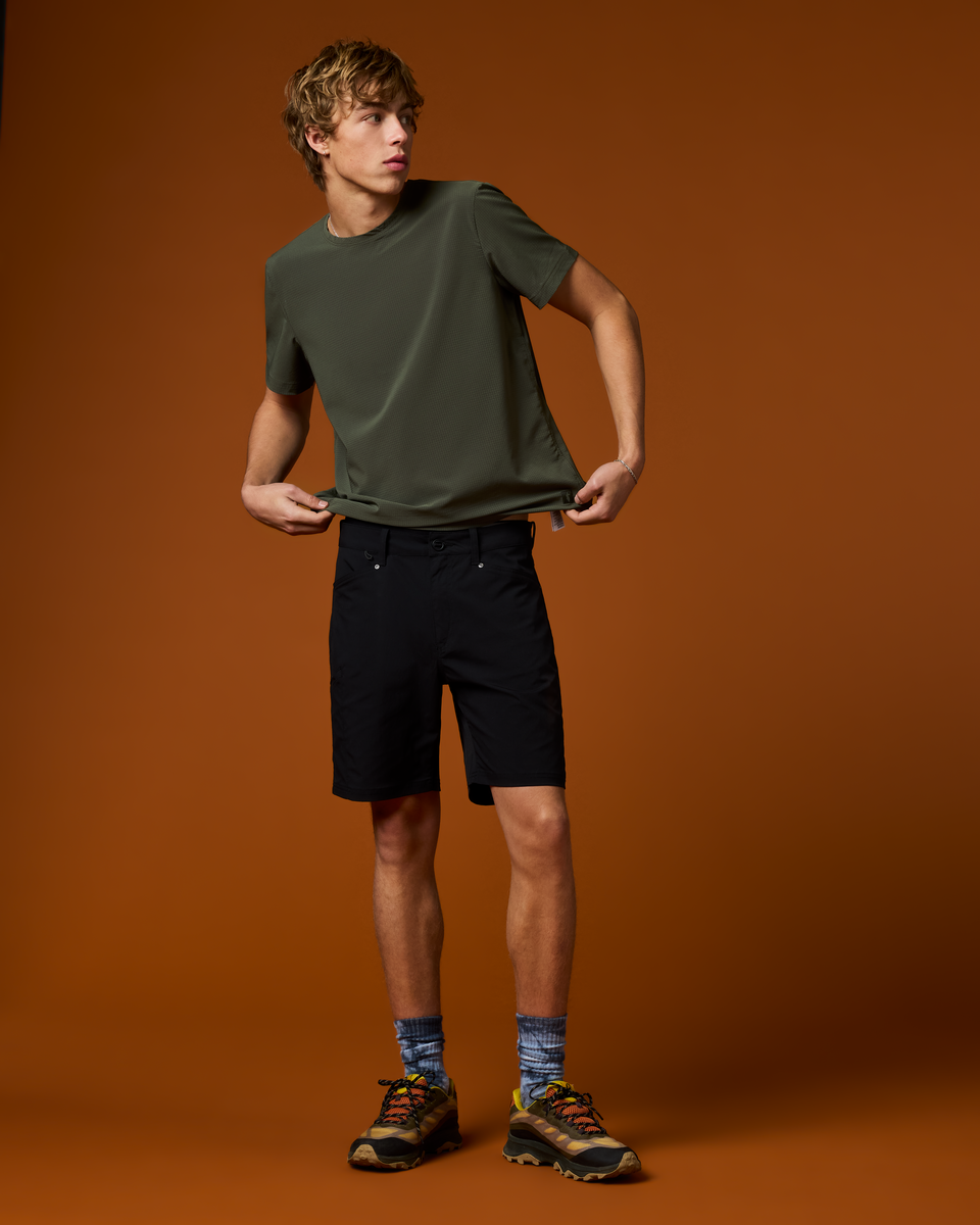 Coraje Tech Short - Men's, Black, Model Maximus