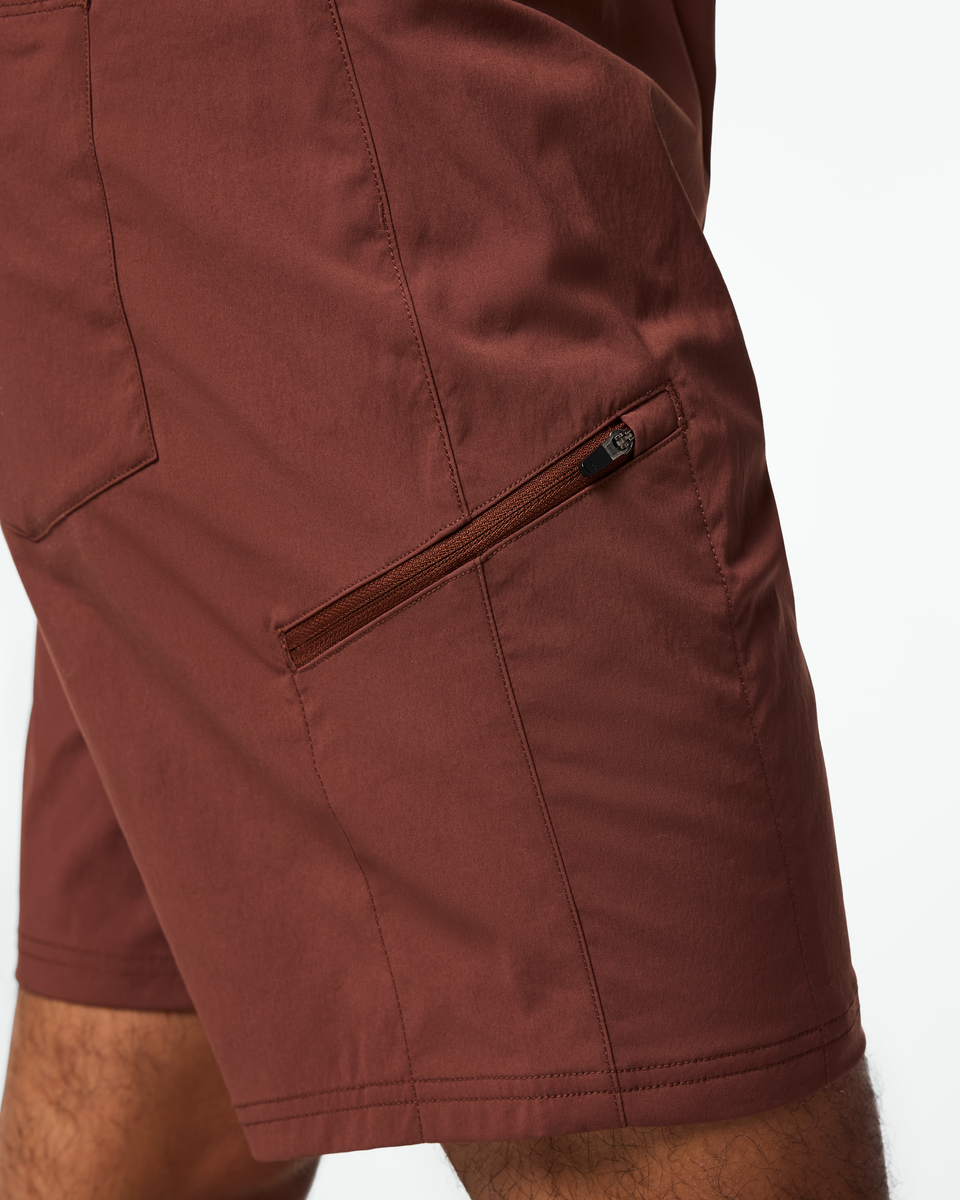 Coraje Tech Short - Men's, Sepia, Model Christian