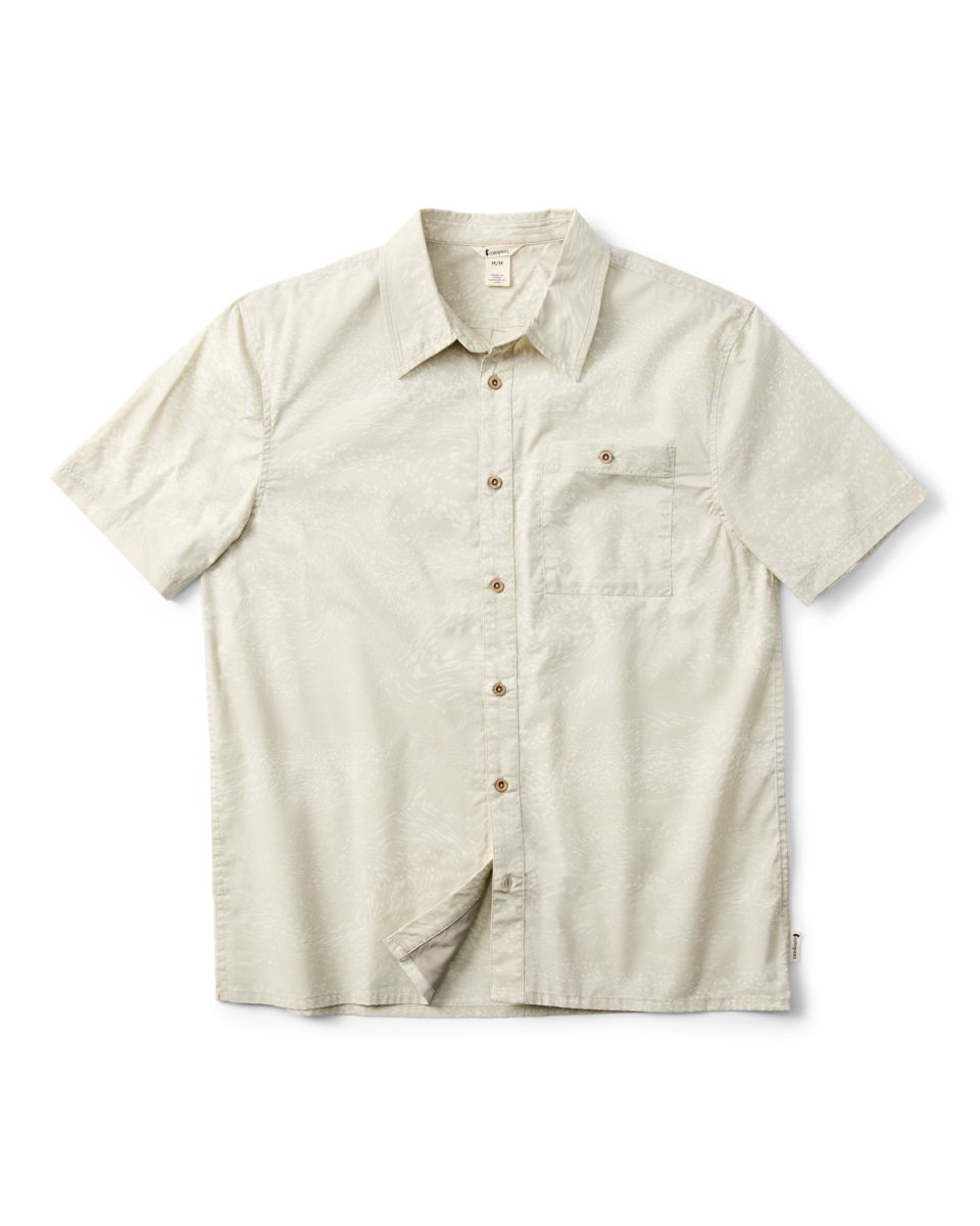 Estival Button Up Shirt - Print - Men's, Waves Mineral