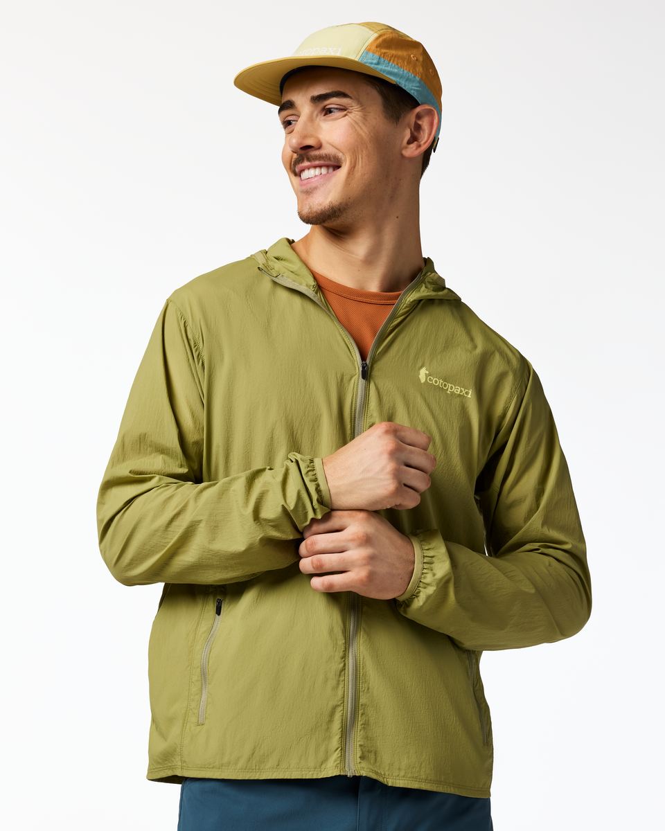 Pacaya Lite Hooded Jacket - Men's, Seed, Model Kellan