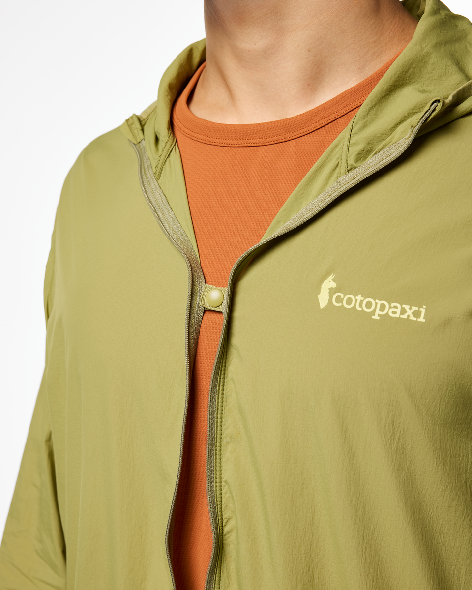 Pacaya Lite Hooded Jacket - Men's, Seed, Model Kellan