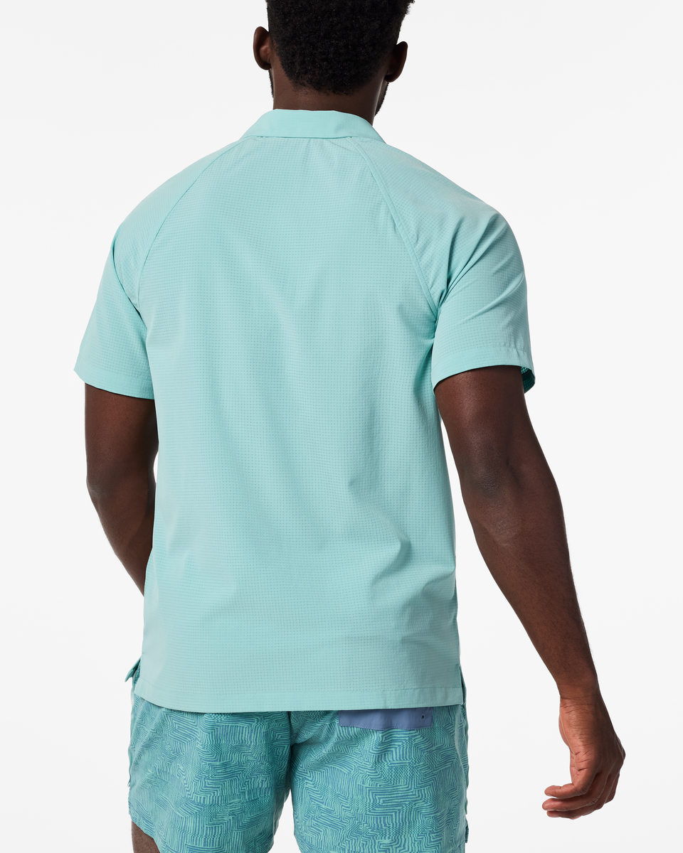 Pulso Tech Polo - Men's, Tide Pool, Model Kirk