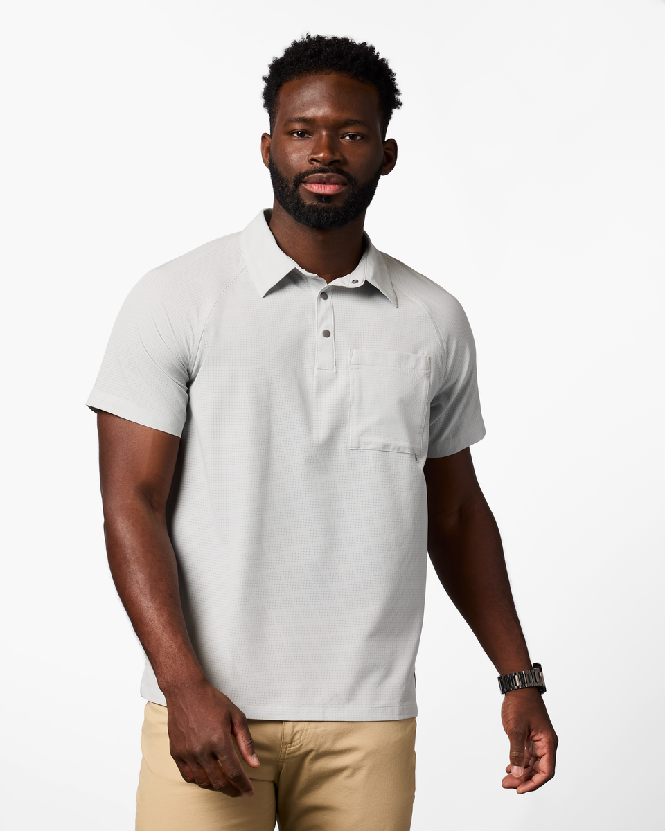 Pulso Tech Polo - Men's, Vapor, Model Kirk
