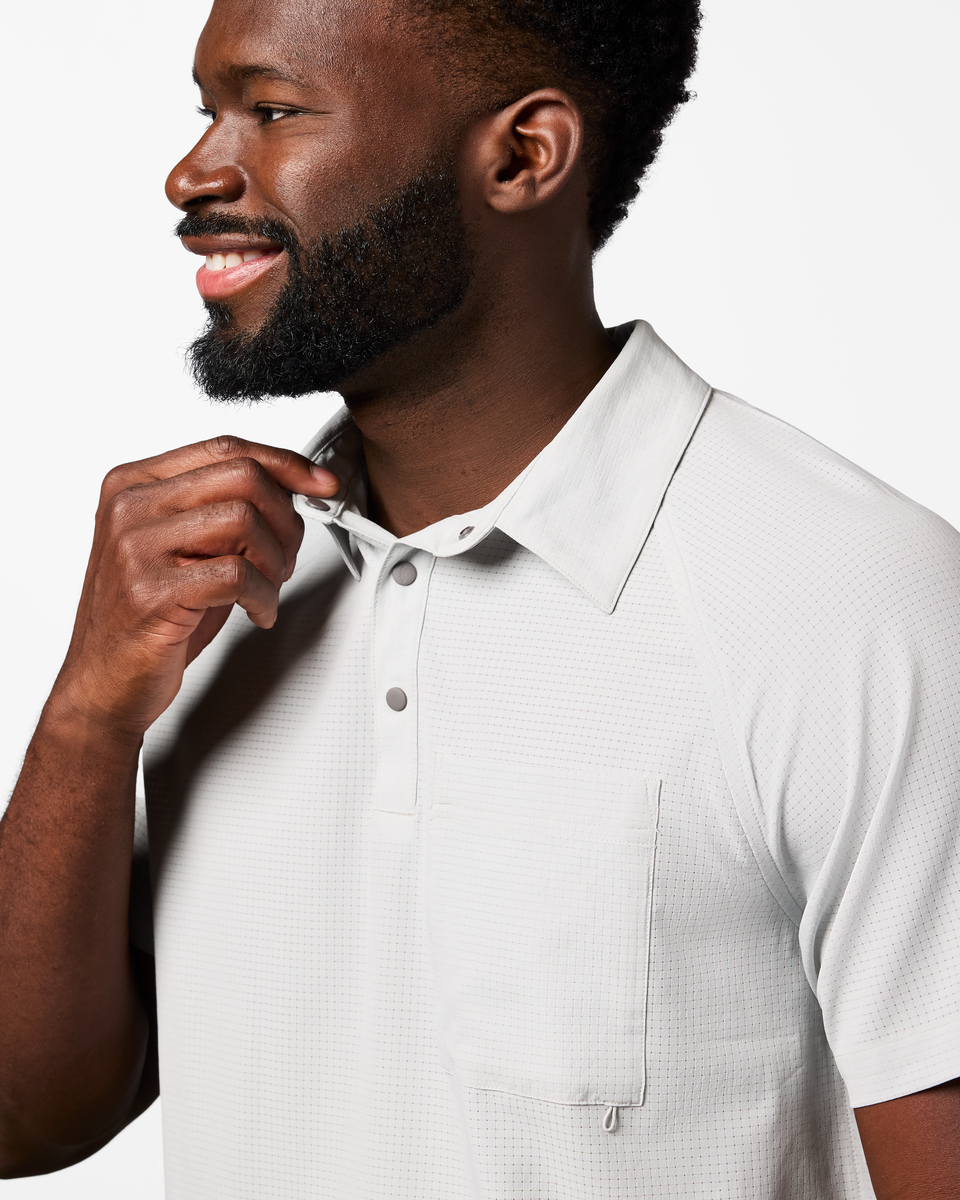 Pulso Tech Polo - Men's, Vapor, Model Kirk