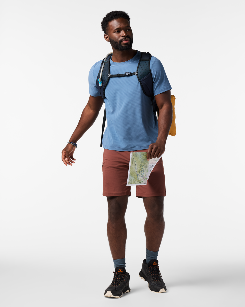 Pulso Tech T-Shirt - Men's, Steel Blue, Model Kirk