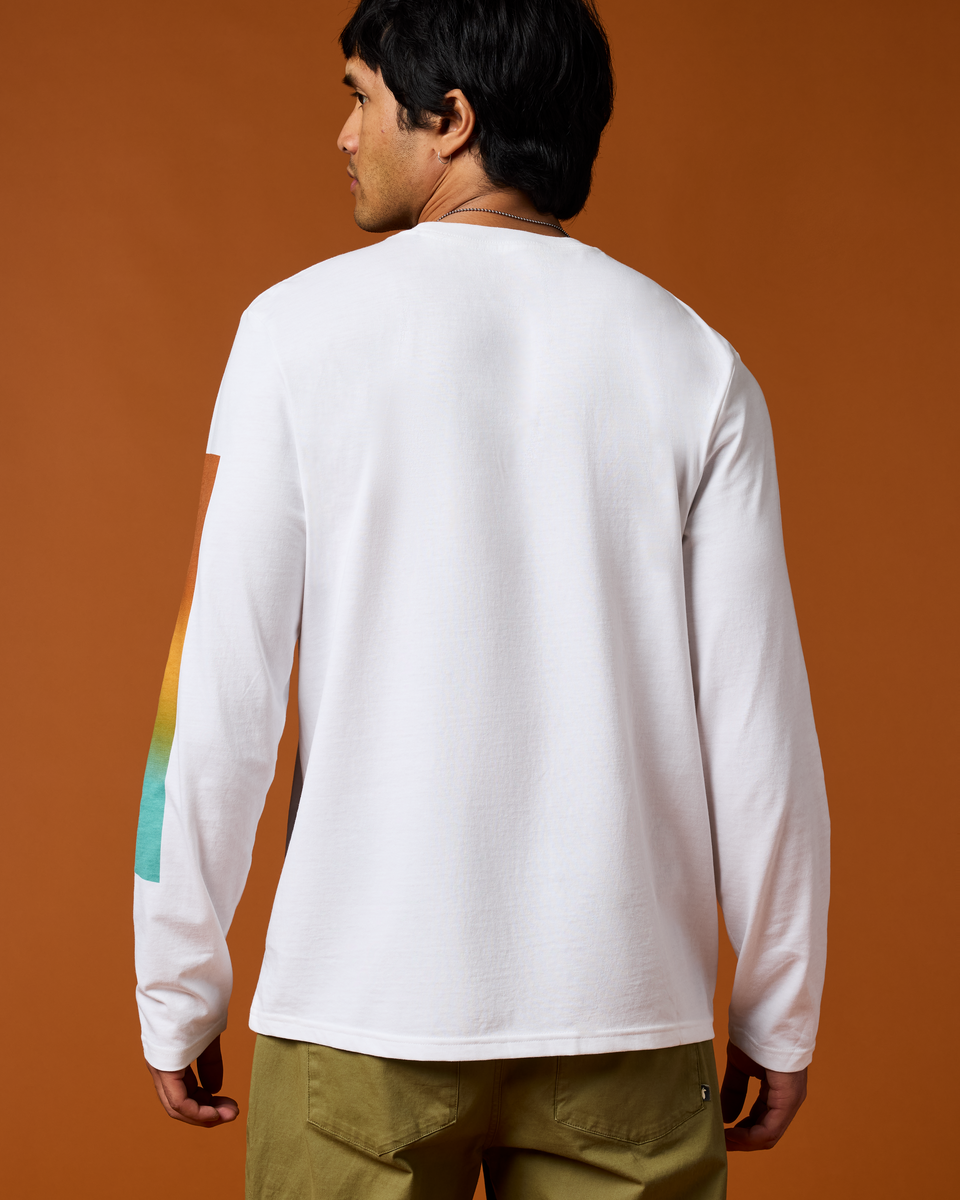 Radiant Llama Long-Sleeve T-Shirt - Men's, White, Model Christian