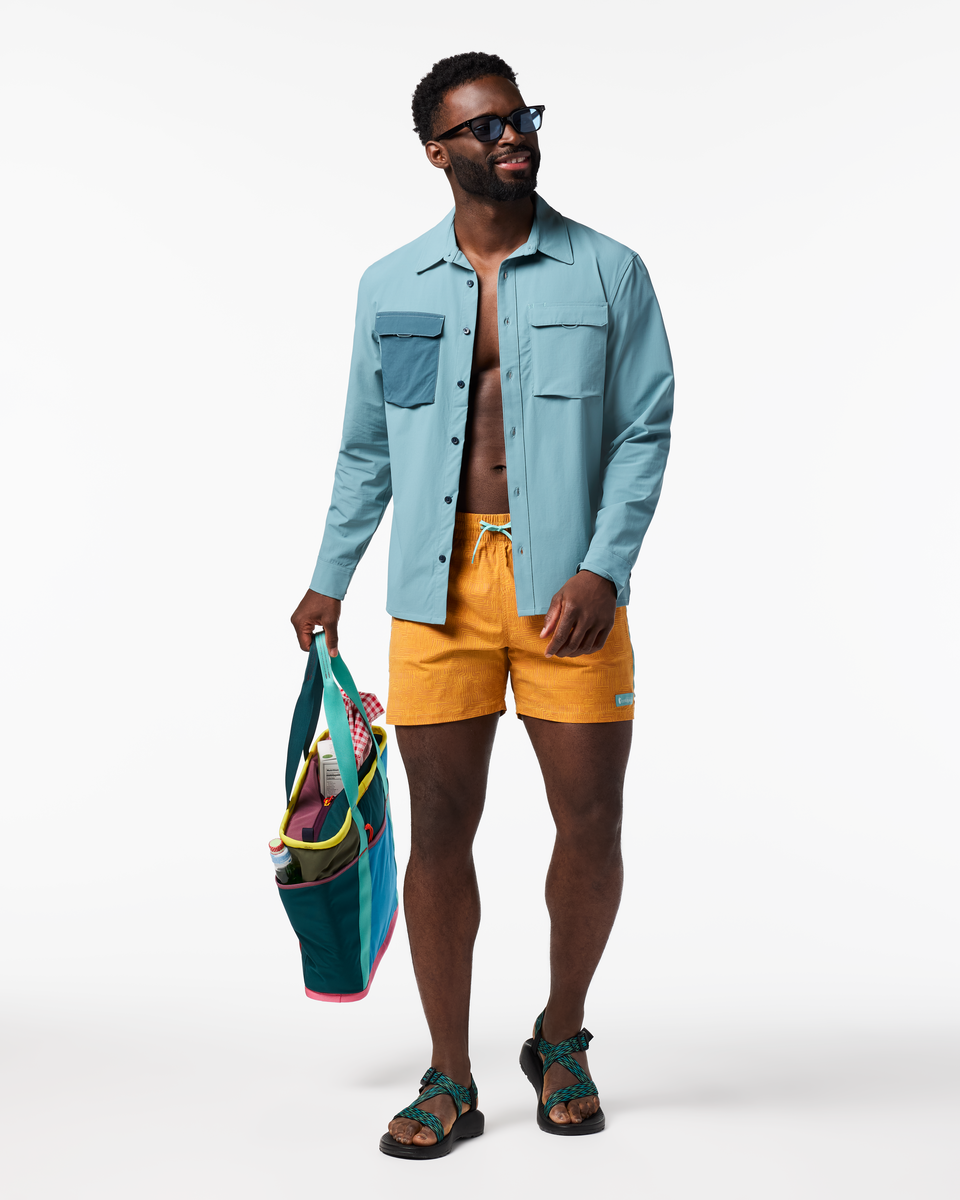 Solta Long-Sleeve Sun Shirt - Men's, Everglade, Model Kirk