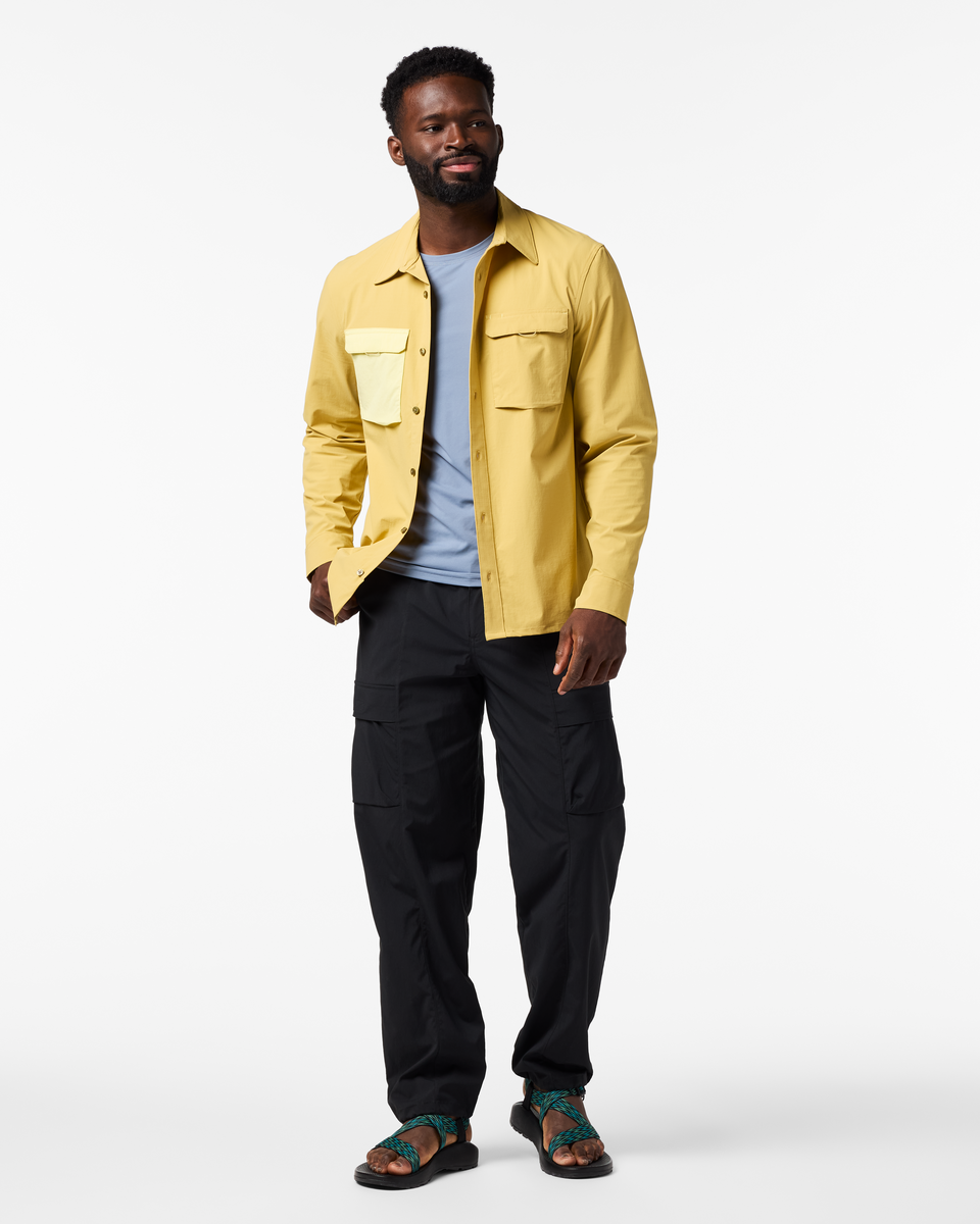 Solta Long-Sleeve Sun Shirt - Men's, Husk, Model Kirk