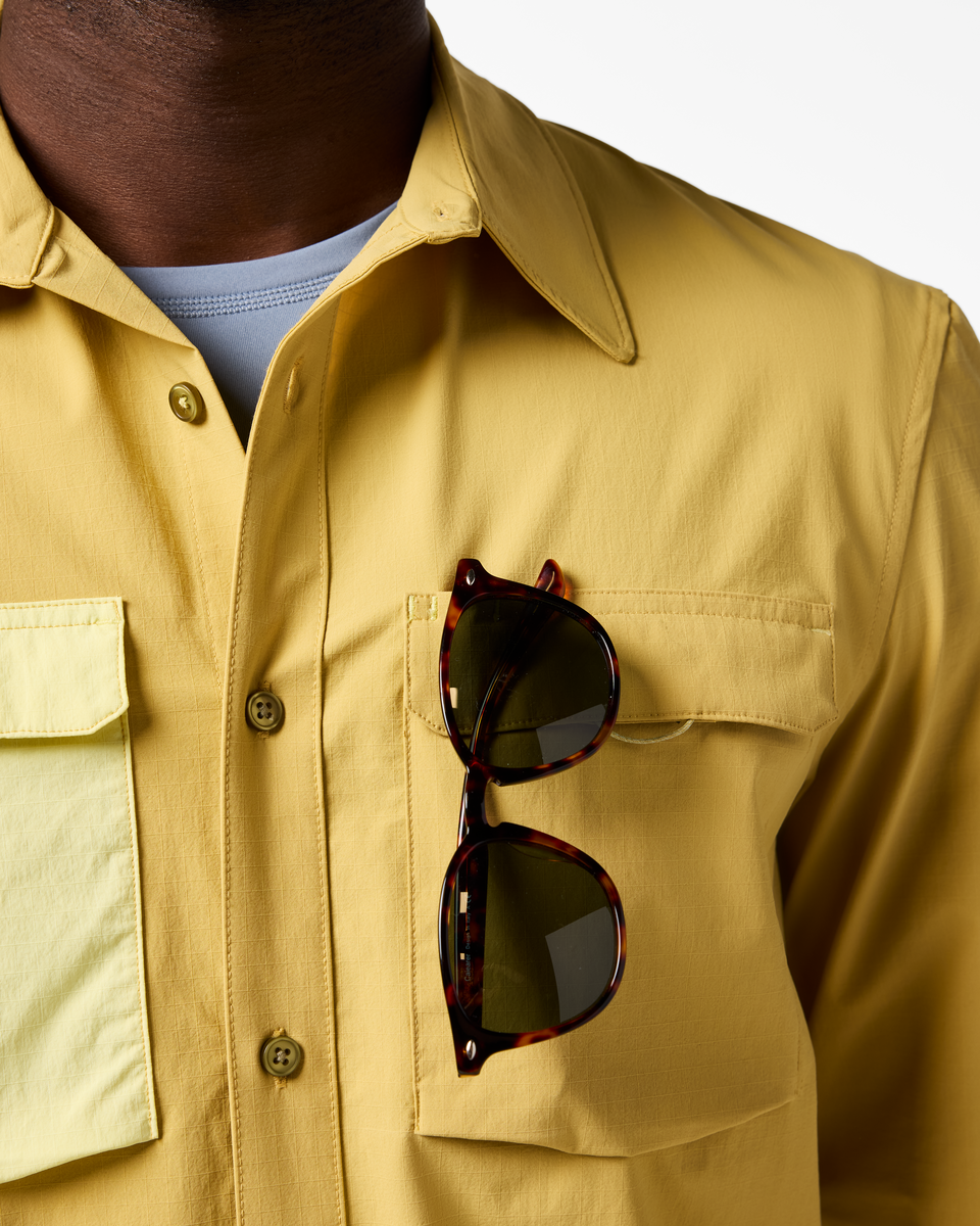 Solta Long-Sleeve Sun Shirt - Men's, Husk, Model Kirk