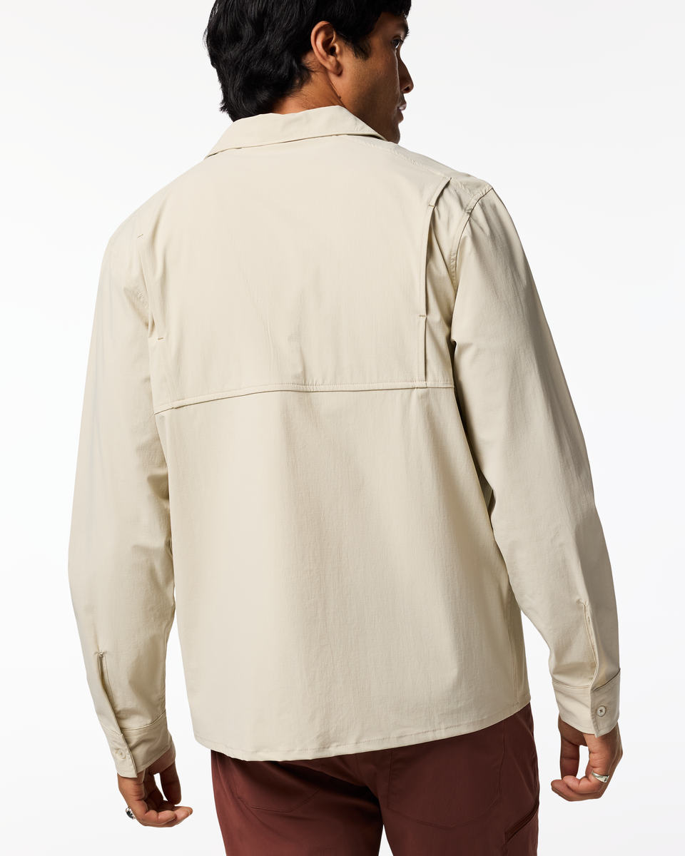 Solta Long-Sleeve Sun Shirt - Men's, Mineral, Model Christian