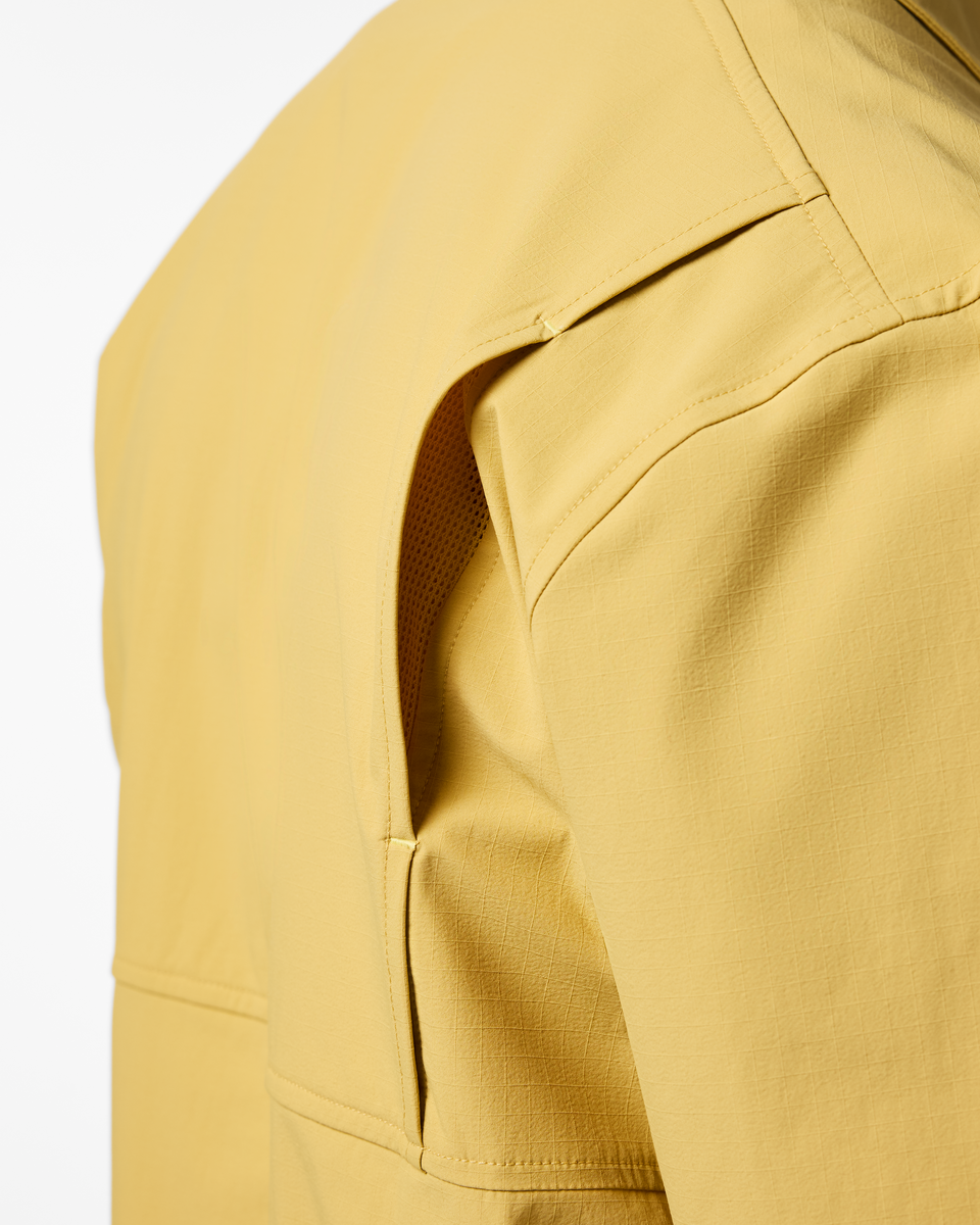Solta Short-Sleeve Sun Shirt - Men's, Husk, Model Kellan