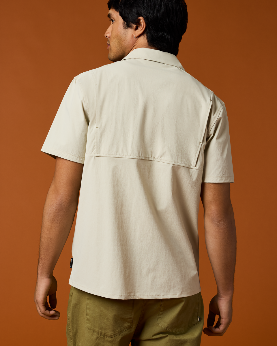 Solta Short-Sleeve Sun Shirt - Men's, Mineral, Model Christian