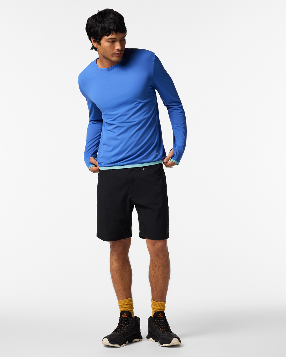 Sombra Long-Sleeve Sun Shirt - Men's, Azure, Model Christian
