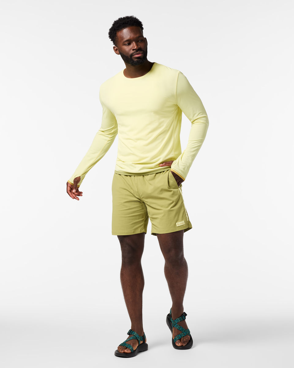 Sombra Long-Sleeve Sun Shirt - Men's, Honeydew, Model Kirk