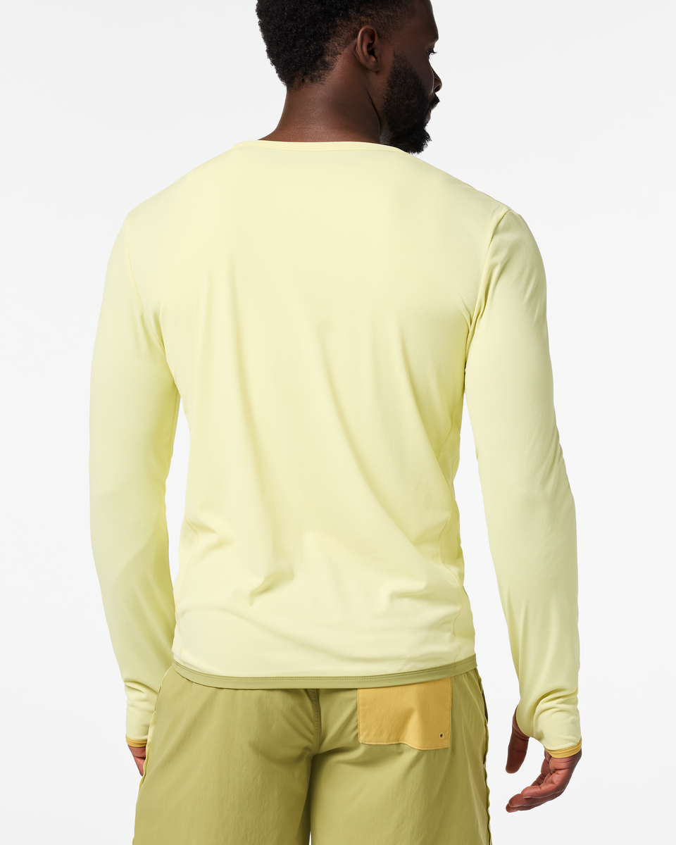 Sombra Long-Sleeve Sun Shirt - Men's, Honeydew, Model Kirk