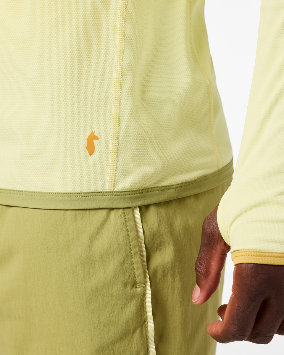 Sombra Long-Sleeve Sun Shirt - Men's, Honeydew, Model Kirk