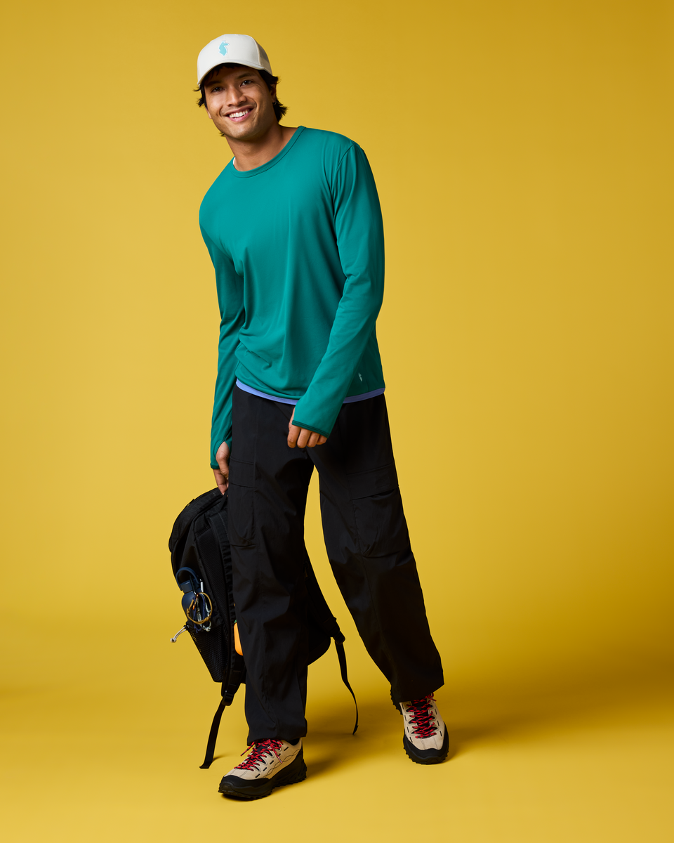 Sombra Long-Sleeve Sun Shirt - Men's, Malachite, Model Christian