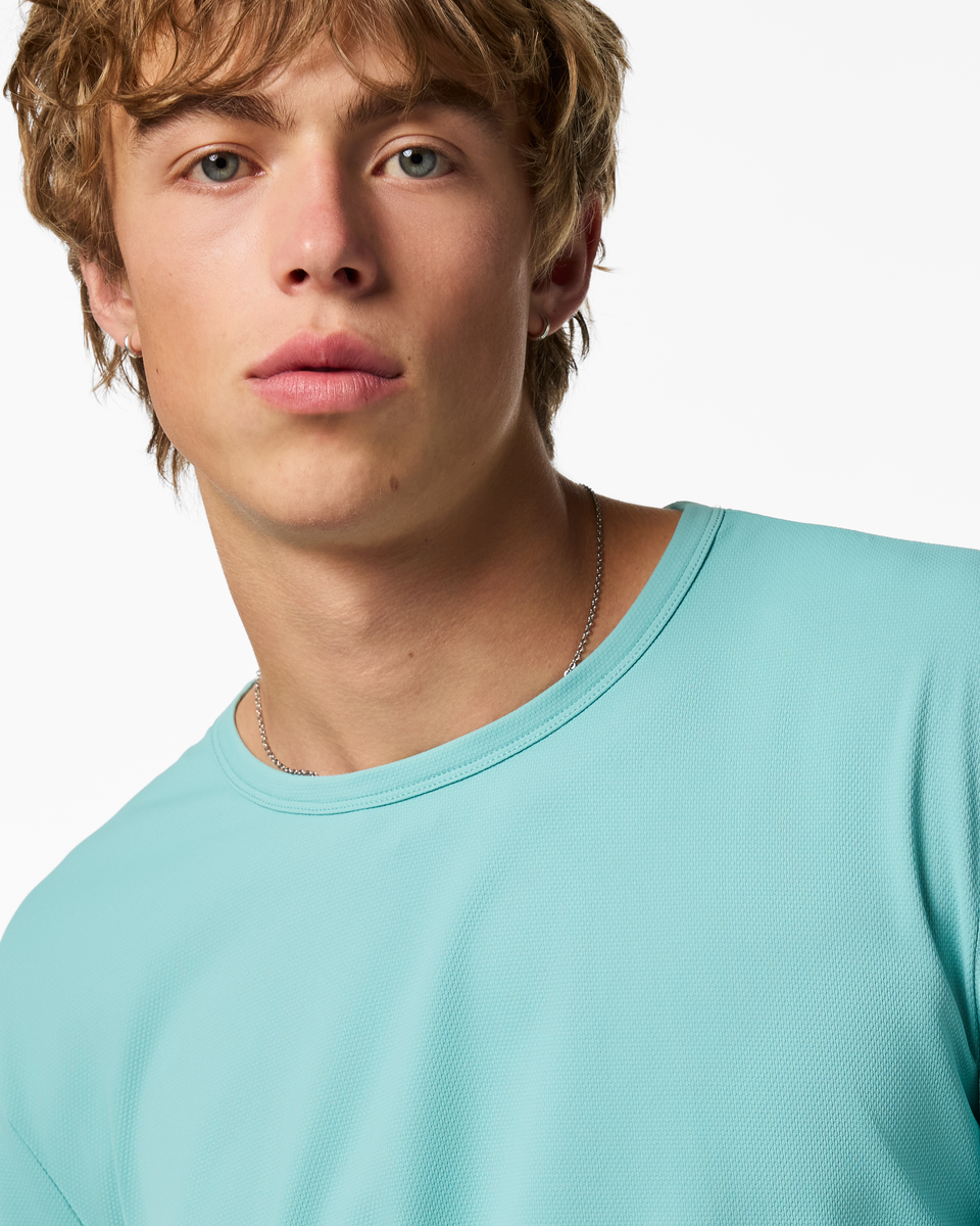 Sombra Long-Sleeve Sun Shirt - Men's, Tide Pool, Model Maximus