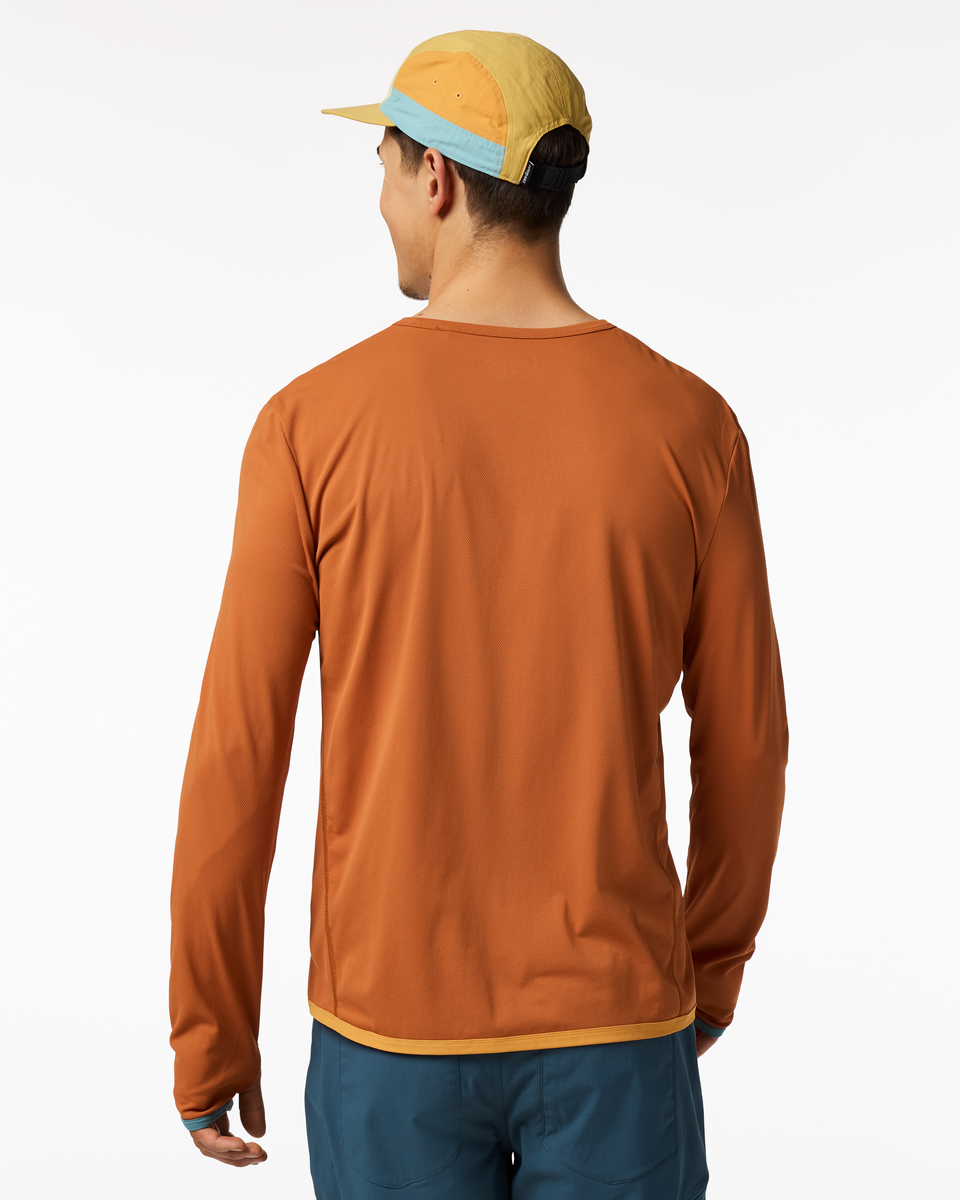 Sombra Long-Sleeve Sun Shirt - Men's, Whiskey, Model Kellan