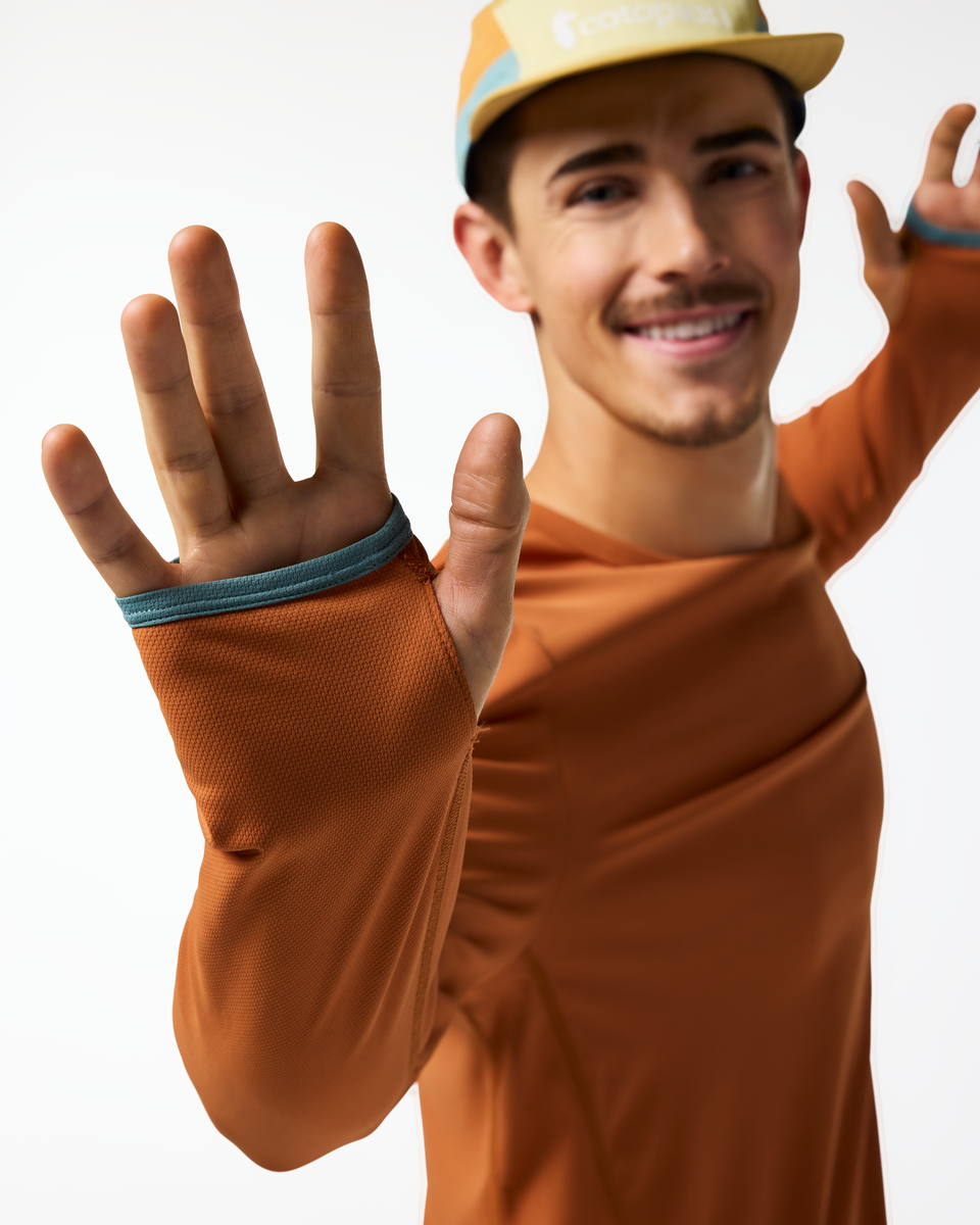 Sombra Long-Sleeve Sun Shirt - Men's, Whiskey, Model Kellan