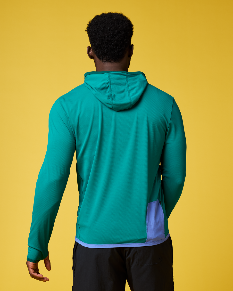 Sombra Sun Hoodie - Men's, Malachite, Model Kirk