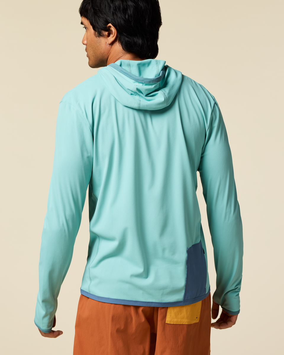 Sombra Sun Hoodie - Men's, Tide Pool, Model Christian