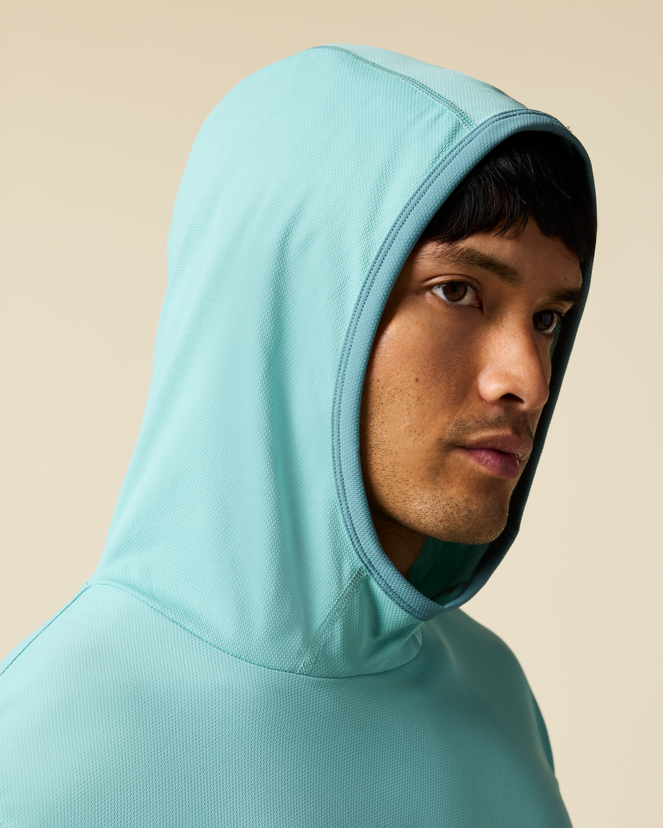 Sombra Sun Hoodie - Men's, Tide Pool, Model Christian