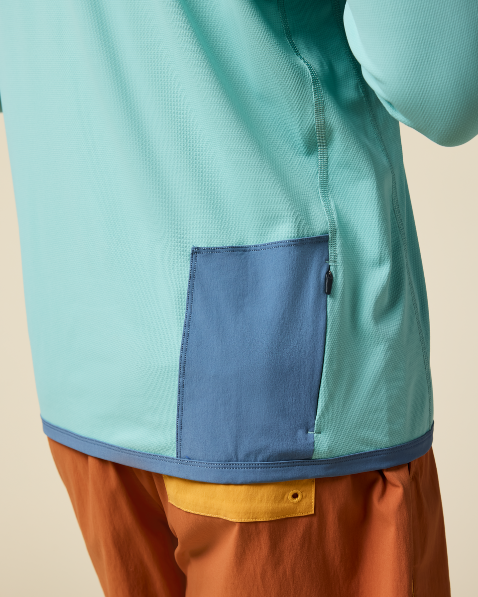 Sombra Sun Hoodie - Men's, Tide Pool, Model Christian