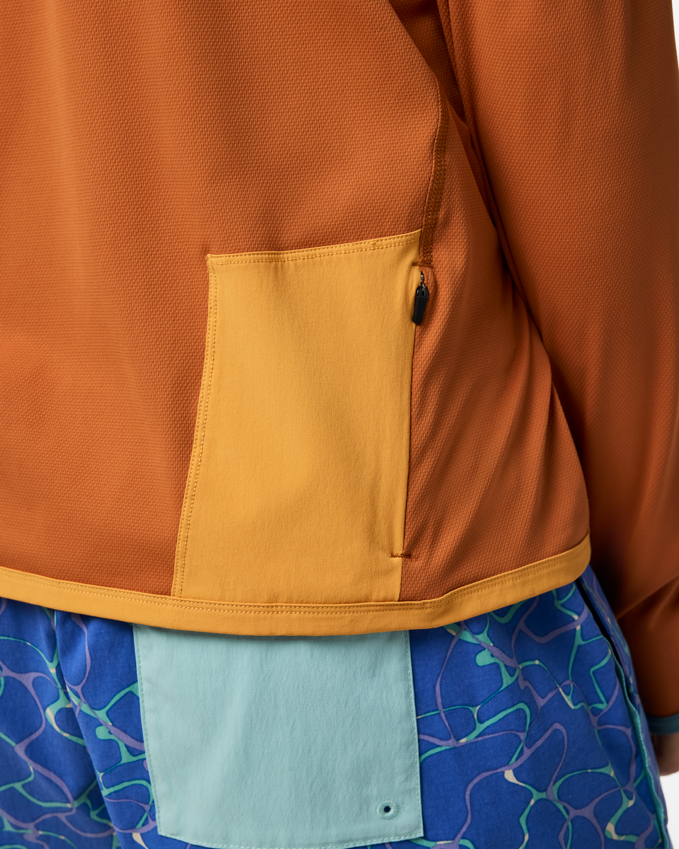Sombra Sun Hoodie - Men's, Whiskey, Model Maximus